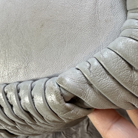 COACH Madison Sophia Satchel Shoulder Bag Gray Gathered Leather - Picture 5 of 16